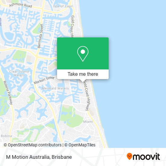 M Motion Australia map