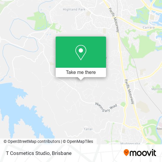 T Cosmetics Studio map