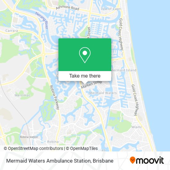 Mermaid Waters Ambulance Station map