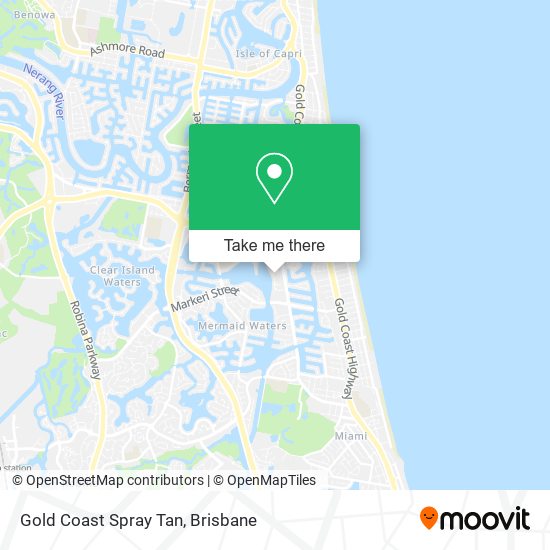 Gold Coast Spray Tan map