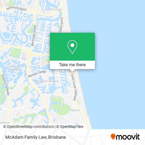 McAdam Family Law map