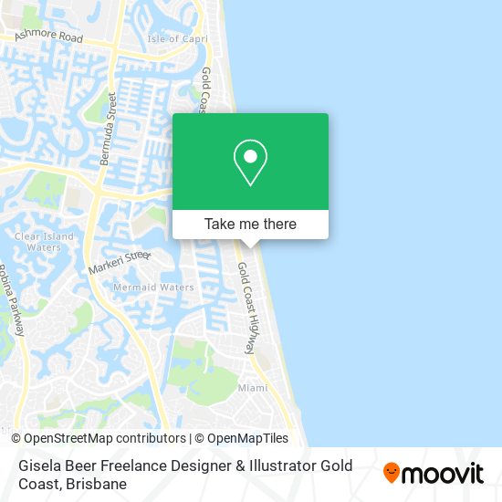 Gisela Beer Freelance Designer & Illustrator Gold Coast map