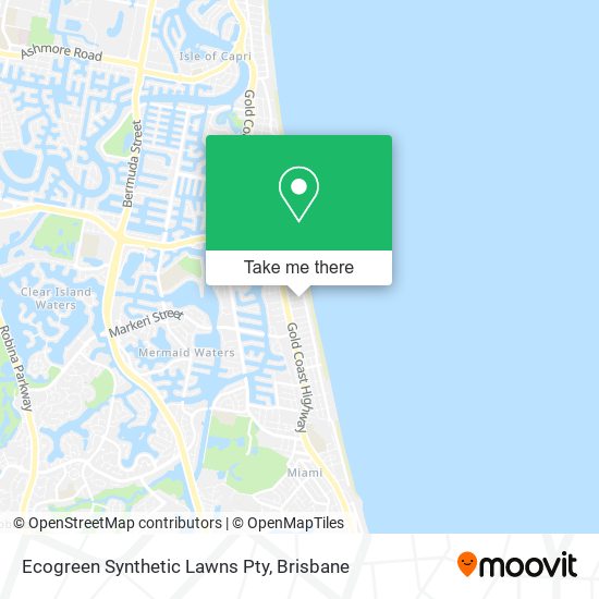 Ecogreen Synthetic Lawns Pty map