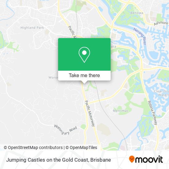 Jumping Castles on the Gold Coast map