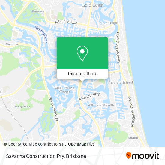 Savanna Construction Pty map