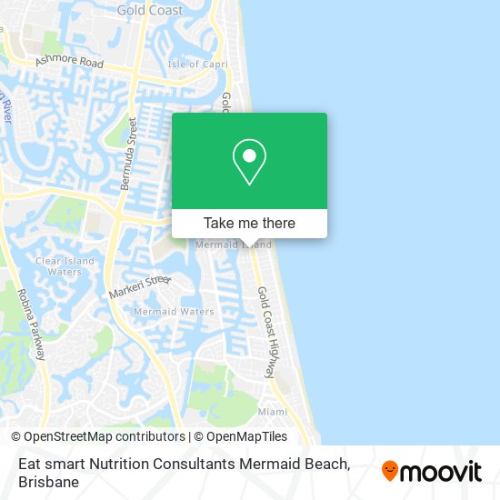 Eat smart Nutrition Consultants Mermaid Beach map