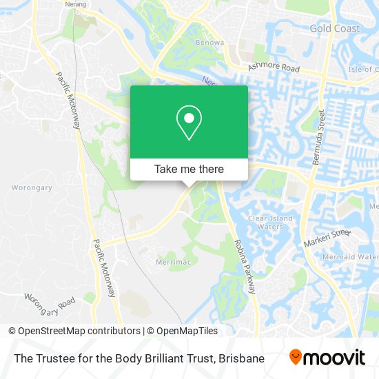 The Trustee for the Body Brilliant Trust map
