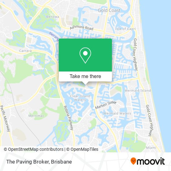 The Paving Broker map