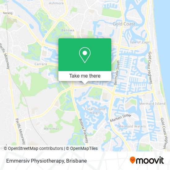 Emmersiv Physiotherapy map