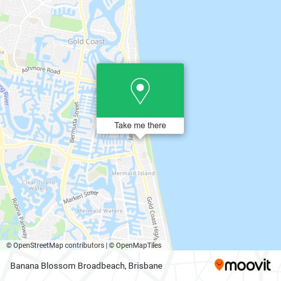 Mapa Banana Blossom Broadbeach