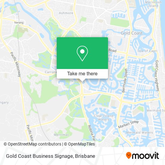 Gold Coast Business Signage map