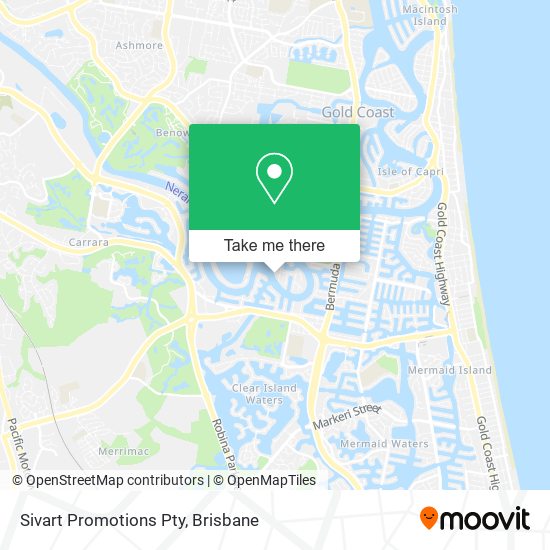 Sivart Promotions Pty map