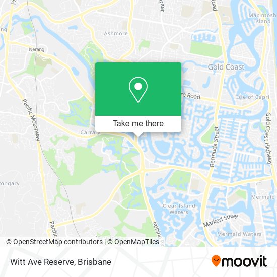 Witt Ave Reserve map