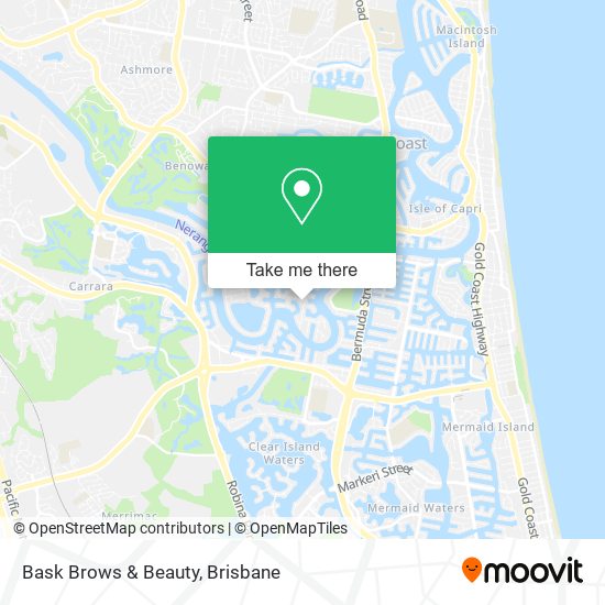 Bask Brows & Beauty map