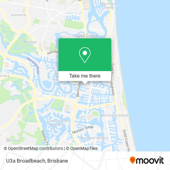 Mapa U3a Broadbeach