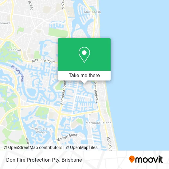 Mapa Don Fire Protection Pty