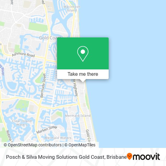 Posch & Silva Moving Solutions Gold Coast map