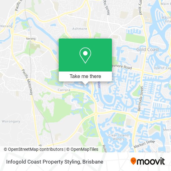 Infogold Coast Property Styling map