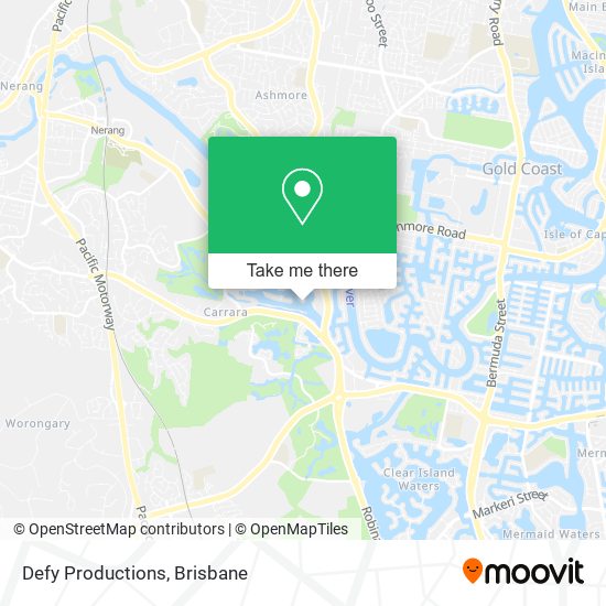 Defy Productions map
