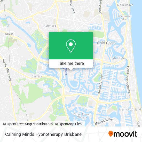 Calming Minds Hypnotherapy map