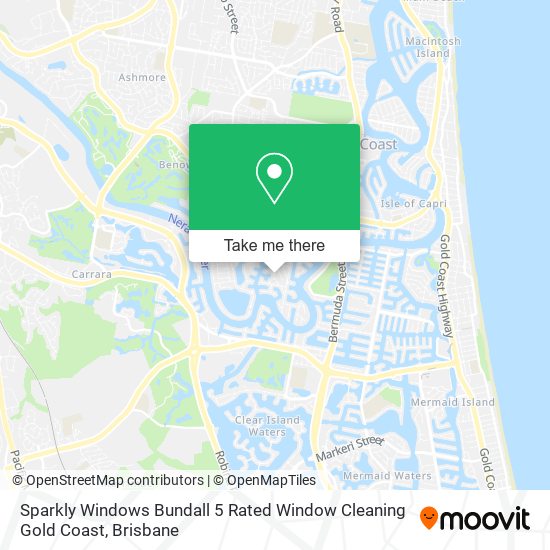 Sparkly Windows Bundall 5 Rated Window Cleaning Gold Coast map