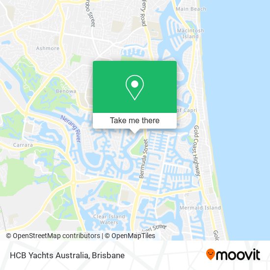 HCB Yachts Australia map