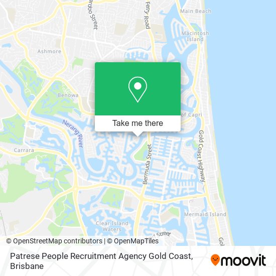 Patrese People Recruitment Agency Gold Coast map