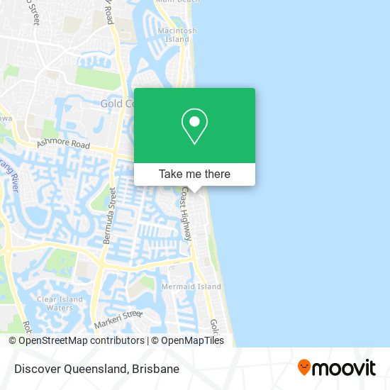 Discover Queensland map