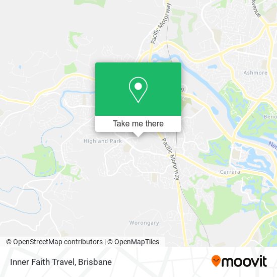 Inner Faith Travel map