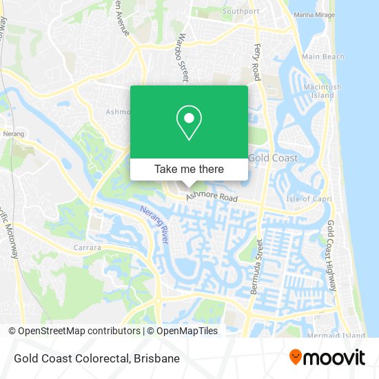 Gold Coast Colorectal map
