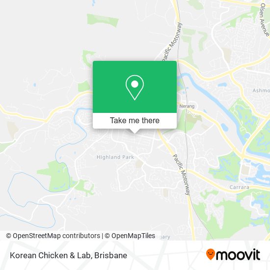 Korean Chicken & Lab map