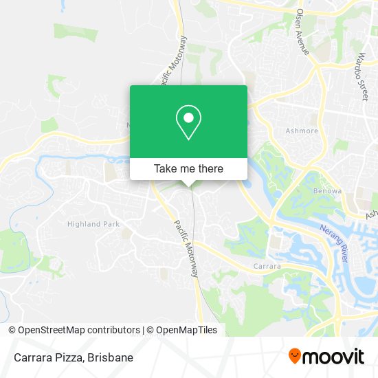 Carrara Pizza map