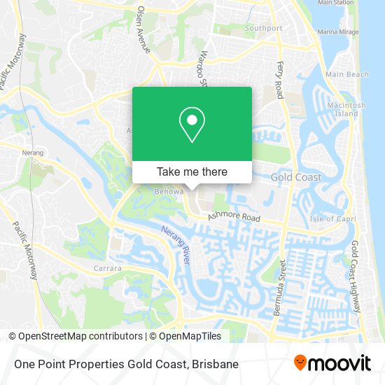 One Point Properties Gold Coast map