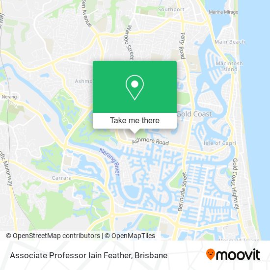 Associate Professor Iain Feather map