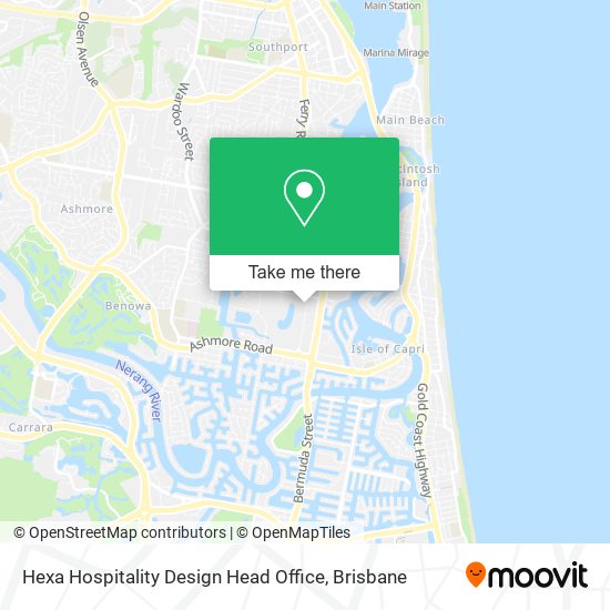 Hexa Hospitality Design Head Office map