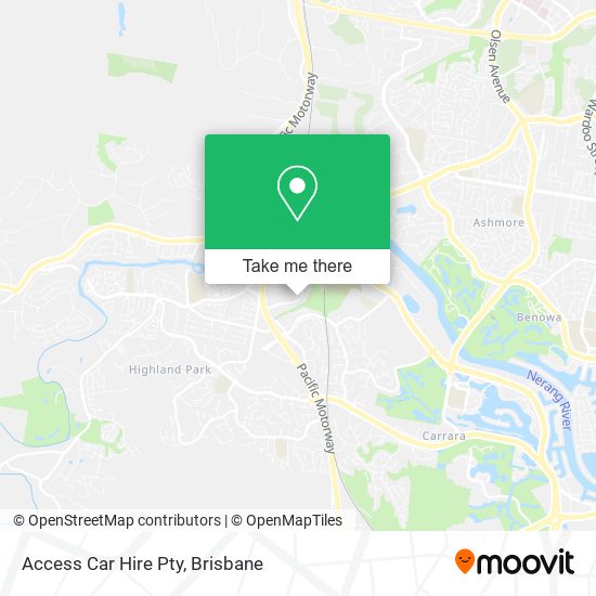 Access Car Hire Pty map