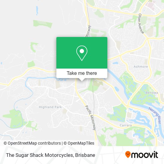 The Sugar Shack Motorcycles map