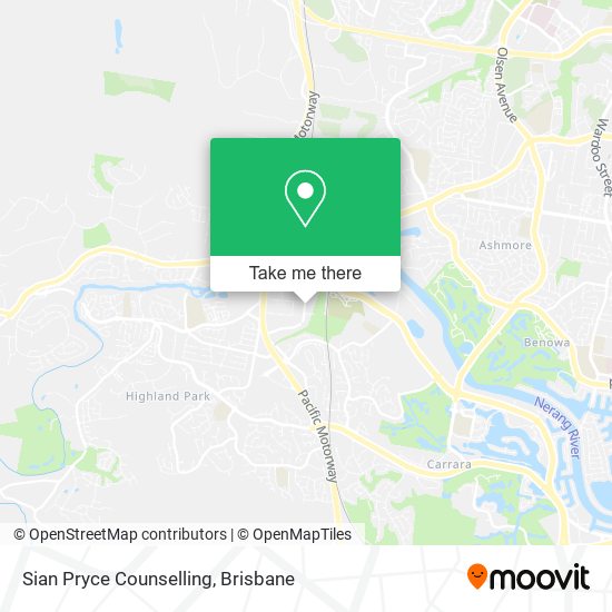 Sian Pryce Counselling map