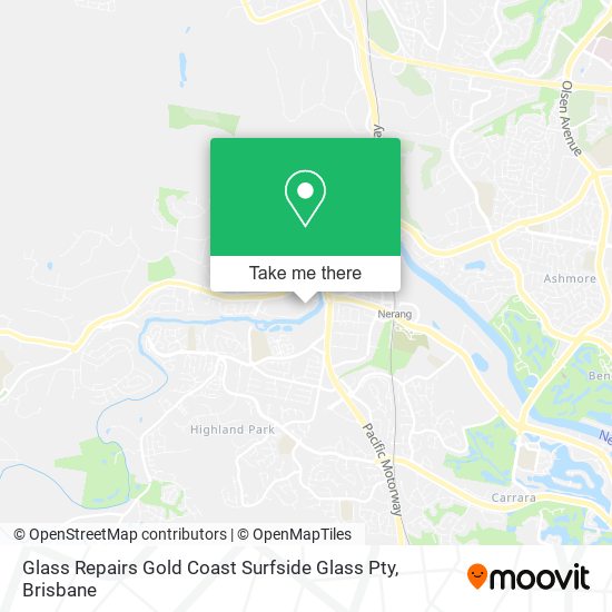 Glass Repairs Gold Coast Surfside Glass Pty map