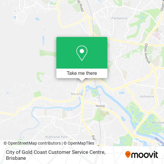 City of Gold Coast Customer Service Centre map