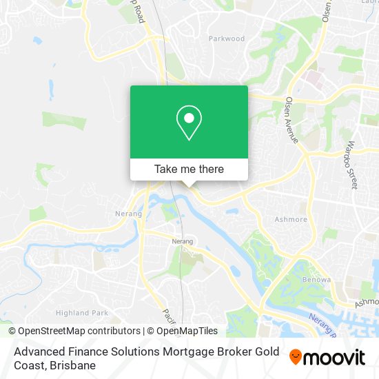 Advanced Finance Solutions Mortgage Broker Gold Coast map