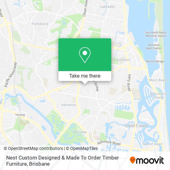 Nest Custom Designed & Made To Order Timber Furniture map