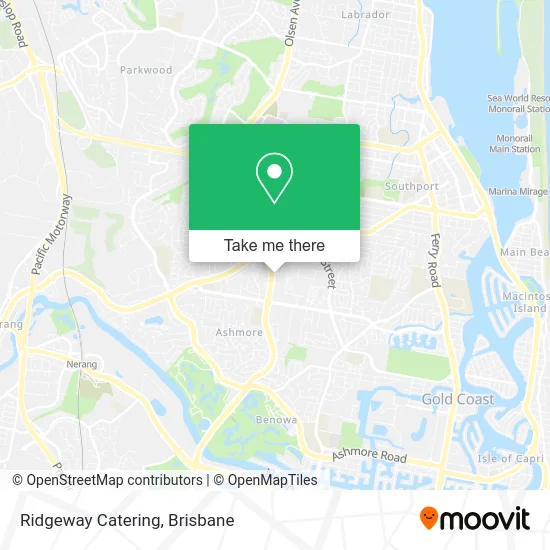 Mapa Ridgeway Catering