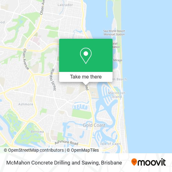 McMahon Concrete Drilling and Sawing map