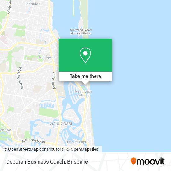 Deborah Business Coach map