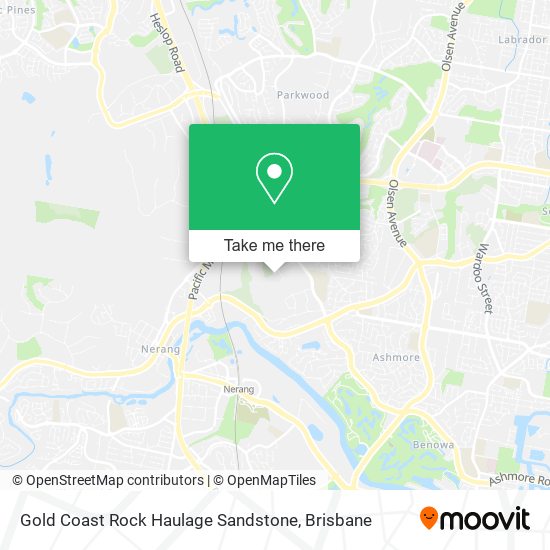 Gold Coast Rock Haulage Sandstone map