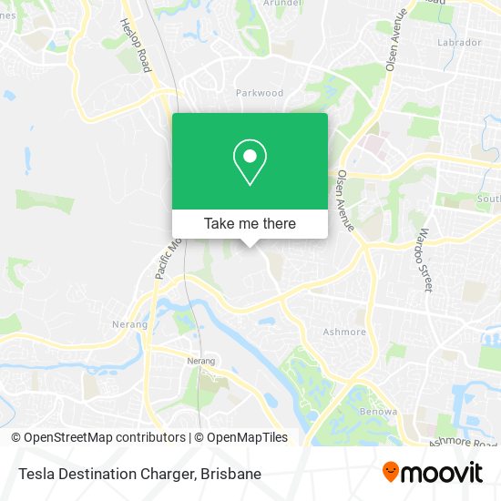 Tesla Destination Charger map