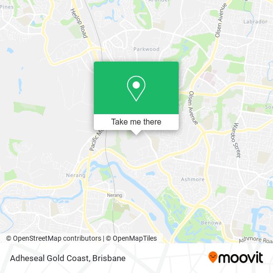 Adheseal Gold Coast map