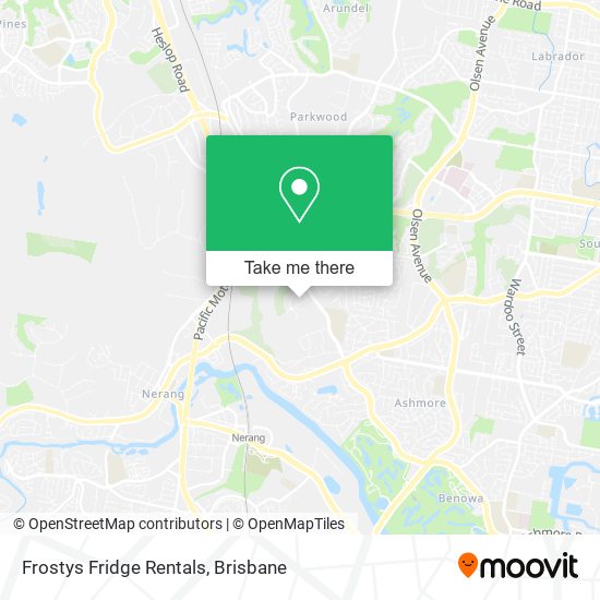 Frostys Fridge Rentals map