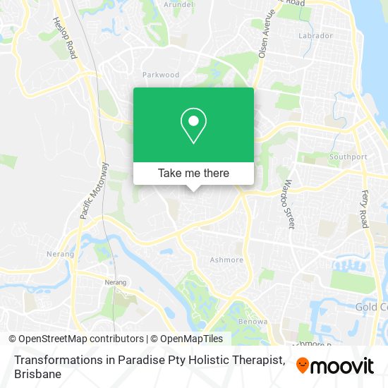 Transformations in Paradise Pty Holistic Therapist map